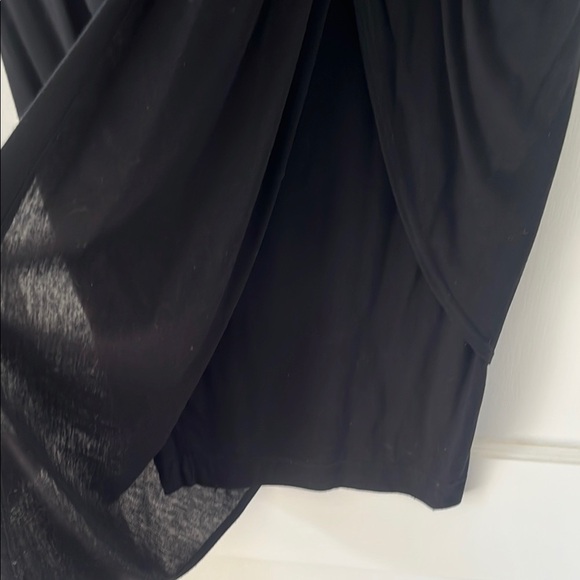 HELMUT LANG Elegant Black asymetrical Drape Skirt small minimalist contemporary - Picture 3 of 11